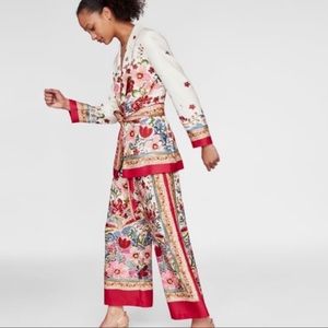 ZARA floral culottes M